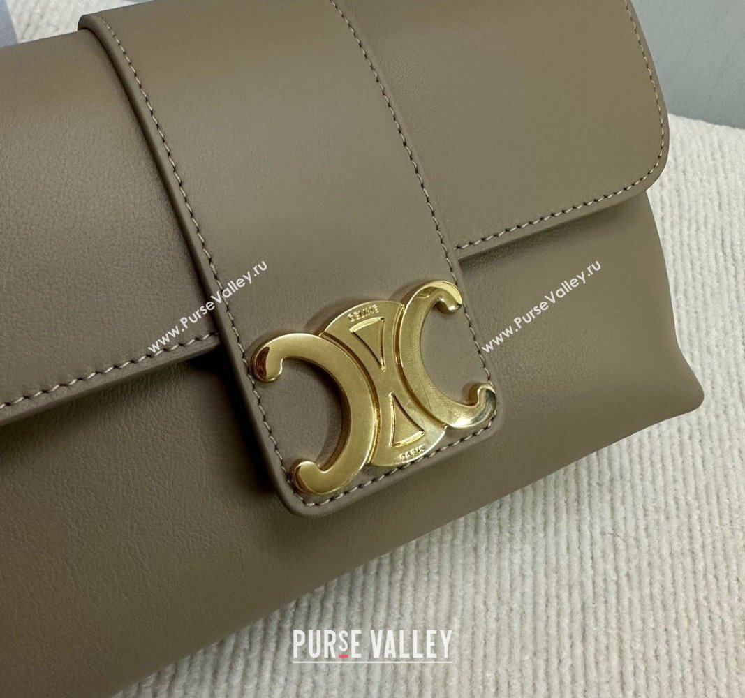 Celine Teen Victoire Shoulder bag in Supple Calfskin Beige 2024 116593 (BL-240415040)