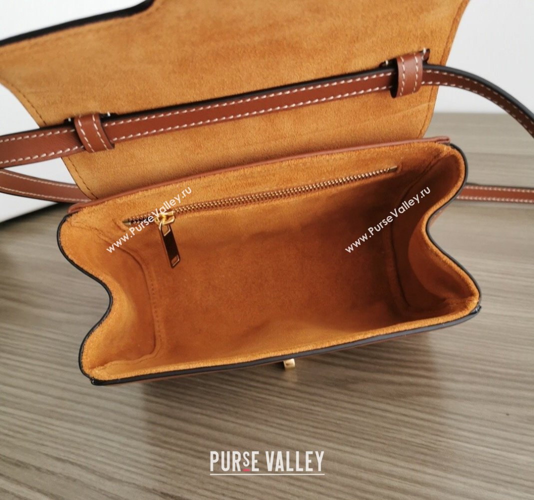 Celine Mini Soft 16 Bag in Calfskin Brown 2024 100352 (BL-240415052)