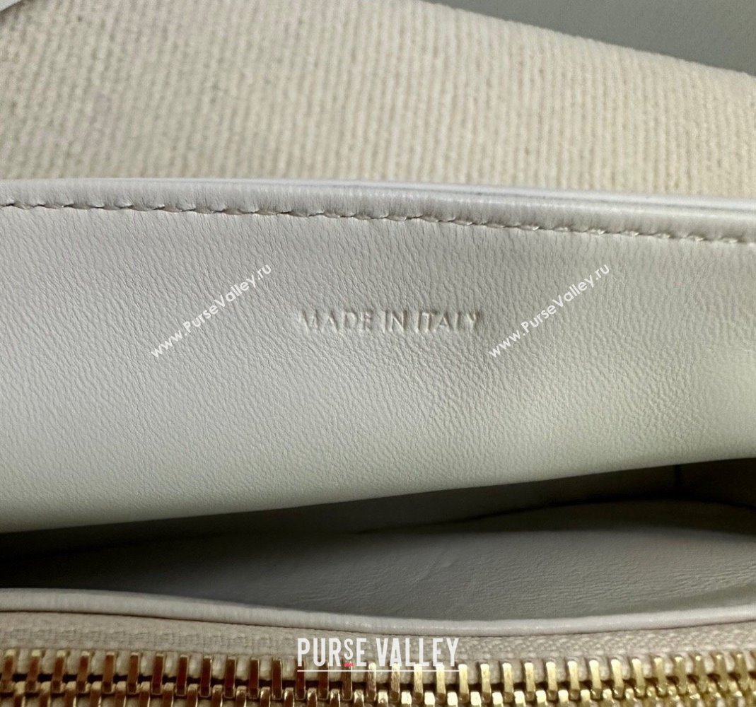 Celine Medium Victoire Shoulder Bag in Supple Calfskin White 2024 115853 (BL-240415034)