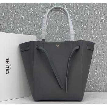 Celine Cabas Phantom Small Tote Bag in Supple Grained Calfskin Dark Grey 2024 180544 (BL-240522096)