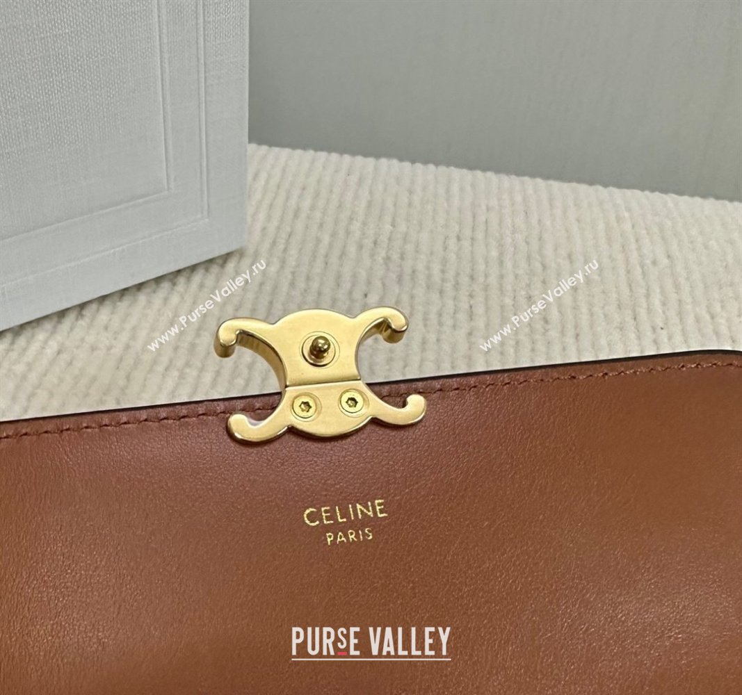 Celine Triomphe Canvas Large Wallet 2024 10E312 (BL-240522066)