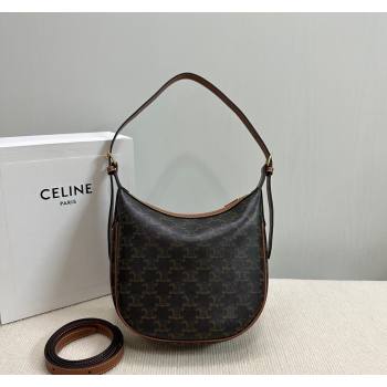 Celine Small Heloise Hobo Bag in Triomphe Canvas 2024 117252 (BL-240716008)