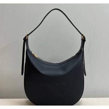 Celine Medium Heloise Hobo Bag in Supple Calfskin Dark Blue 2024 114713 (BL-240716009)