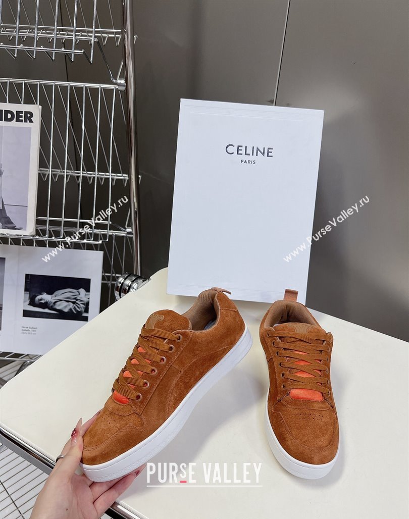 Celine Suede Sneakers Brown 2024 071901 (KL-240719086)