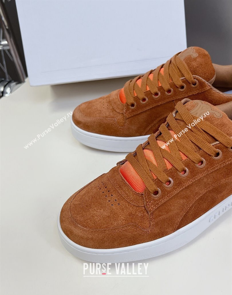 Celine Suede Sneakers Brown 2024 071901 (KL-240719086)