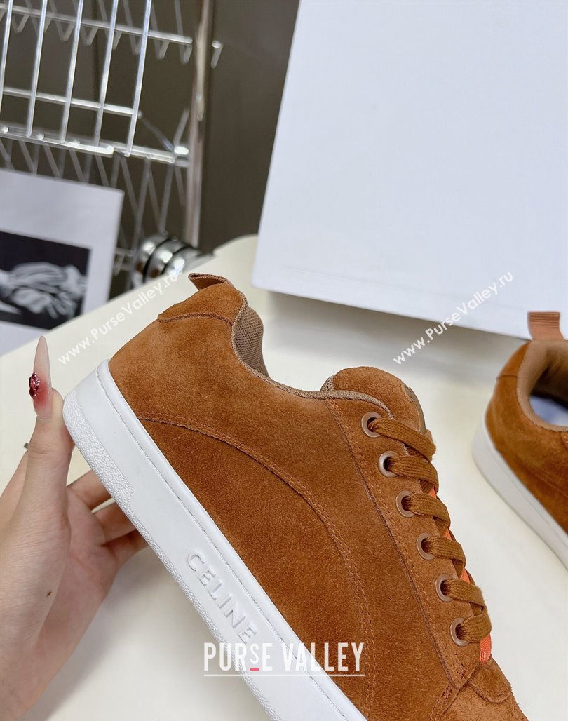 Celine Suede Sneakers Brown 2024 071901 (KL-240719086)