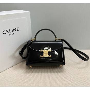 Celine Teen Nino Bag in Patent Calfskin Black 2026 118113 (BL-260411019)