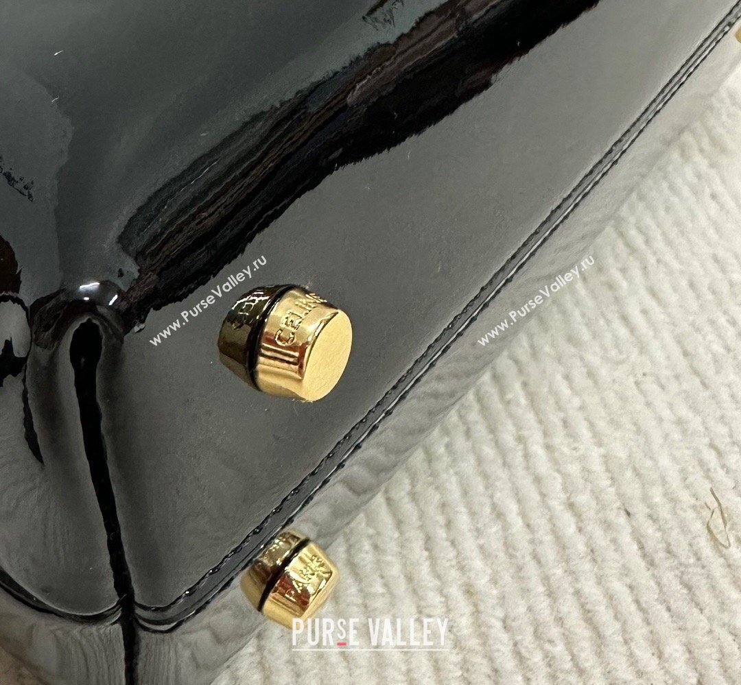 Celine Teen Nino Bag in Patent Calfskin Black 2026 118113 (BL-260411019)