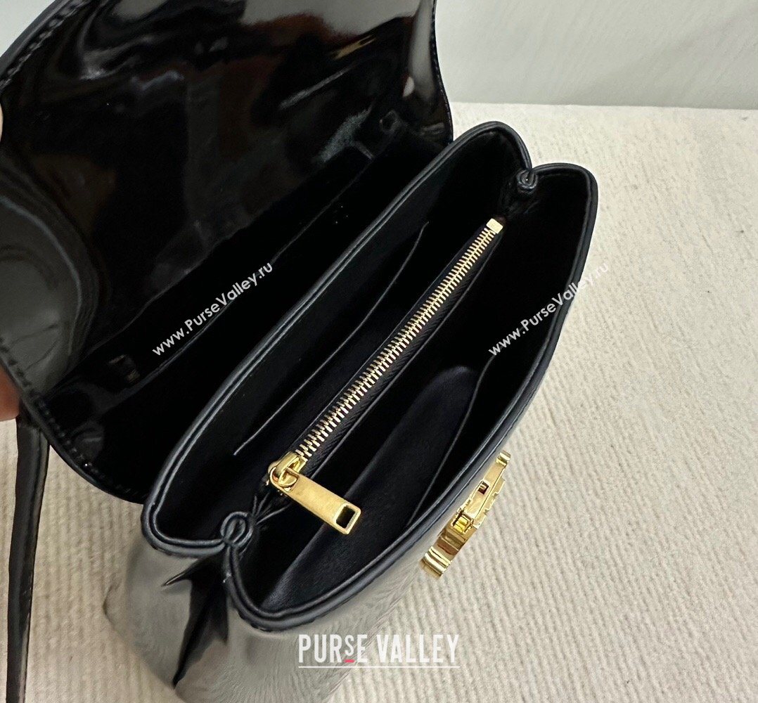 Celine Teen Nino Bag in Patent Calfskin Black 2026 118113 (BL-260411019)
