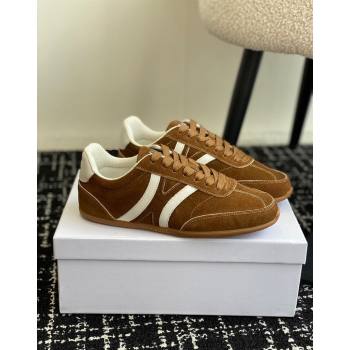 Celine Jogger Low Lace-up Sneakers with Triomphe in Suede Brown 2024 (SS-241012001)