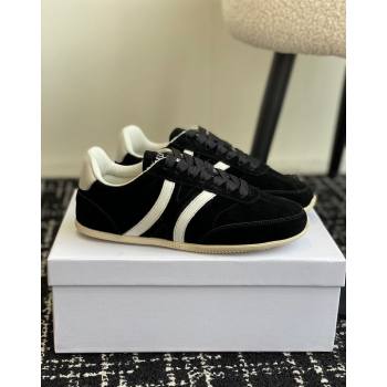 Celine Jogger Low Lace-up Sneakers with Triomphe in Suede Black 2024 (SS-241012003)