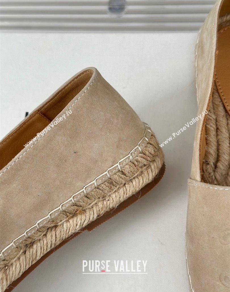 Celine Espadrilles Flats in Suede Beige 2024 CE101202 (MD-241012016)