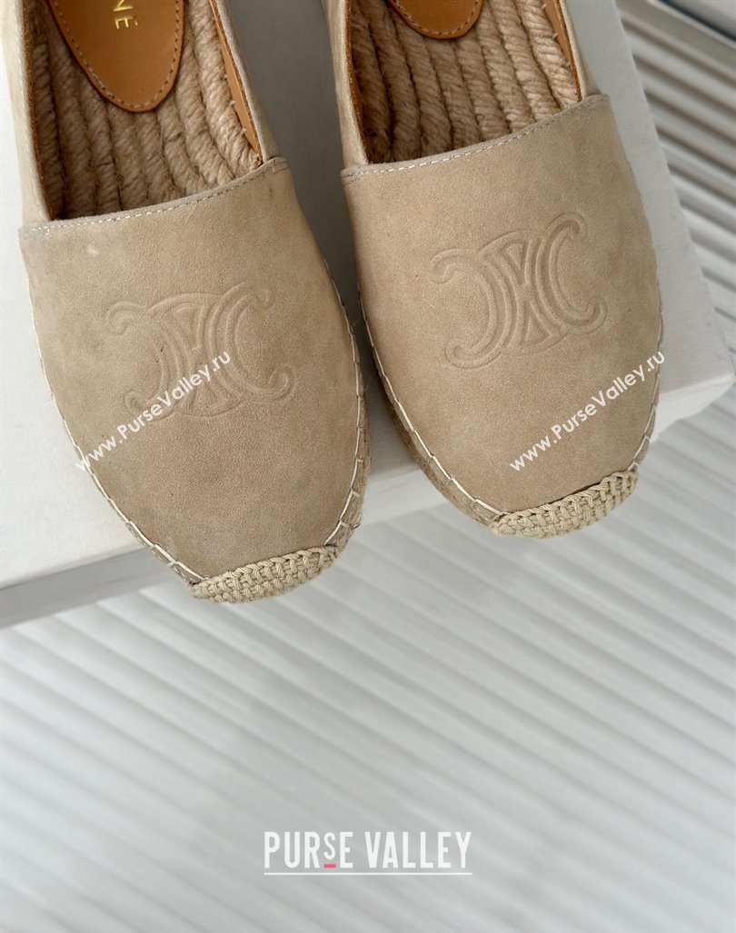 Celine Espadrilles Flats in Suede Beige 2024 CE101202 (MD-241012016)