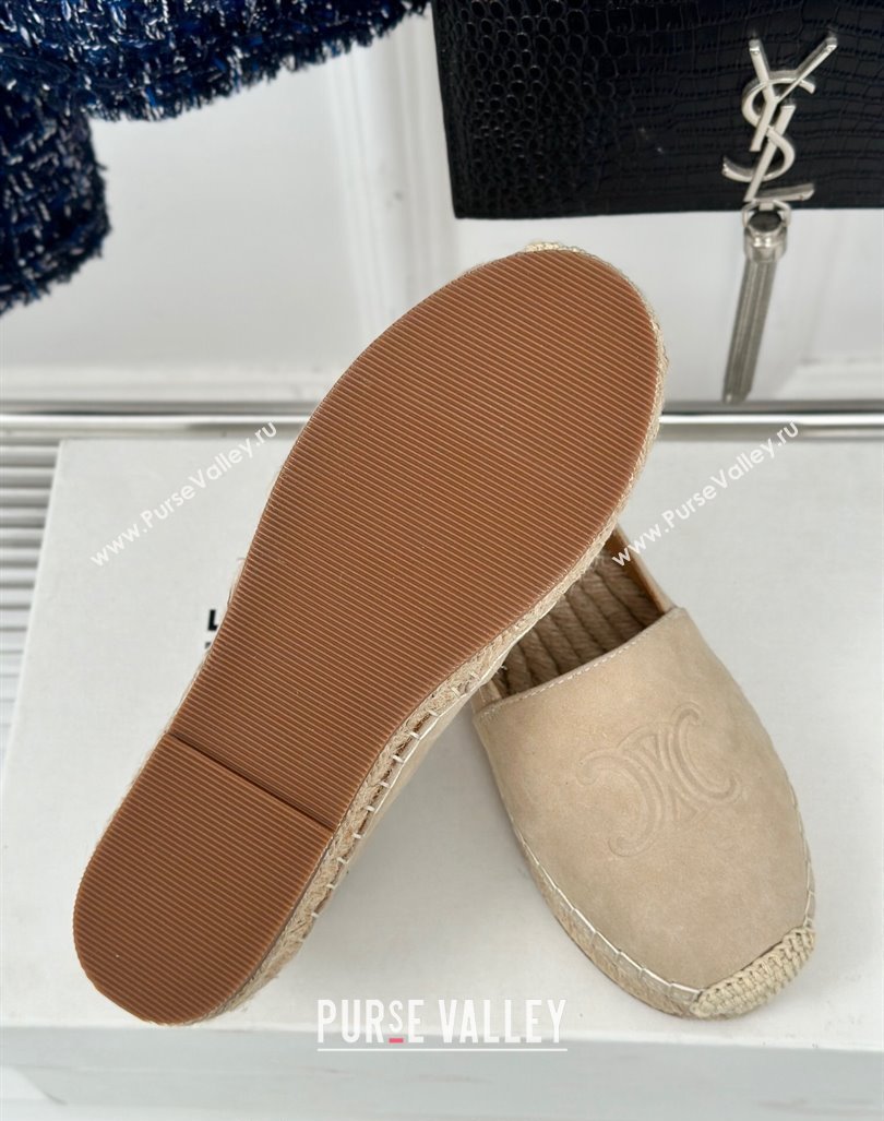 Celine Espadrilles Flats in Suede Beige 2024 CE101202 (MD-241012016)