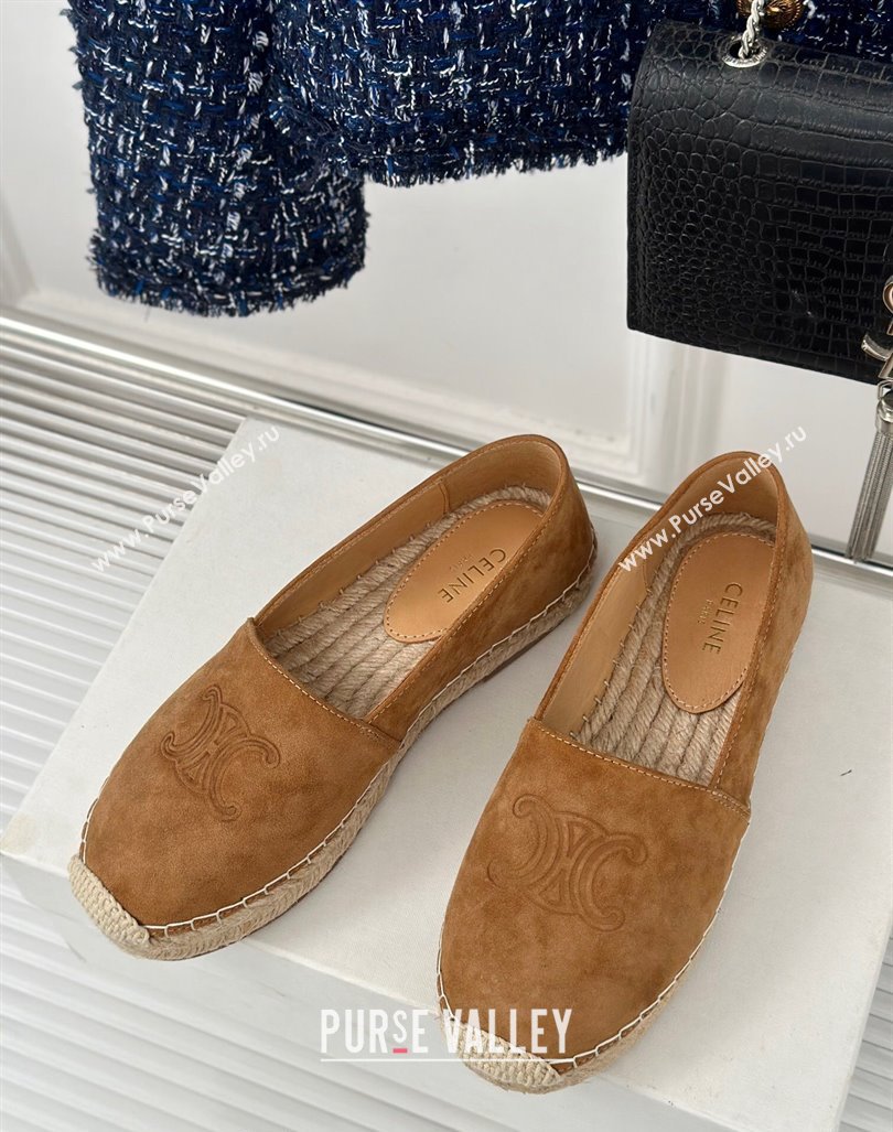 Celine Espadrilles Flats in Suede Brown 2024 CE101202 (MD-241012017)