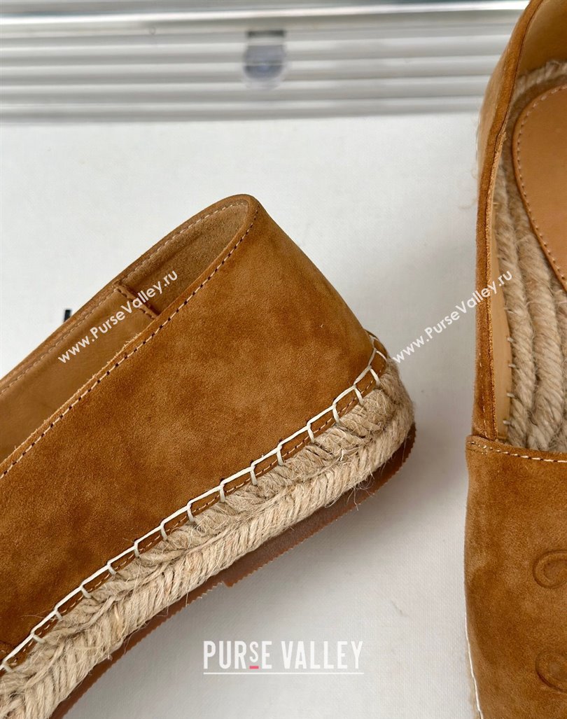 Celine Espadrilles Flats in Suede Brown 2024 CE101202 (MD-241012017)