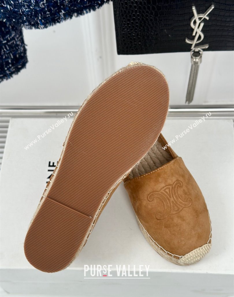 Celine Espadrilles Flats in Suede Brown 2024 CE101202 (MD-241012017)