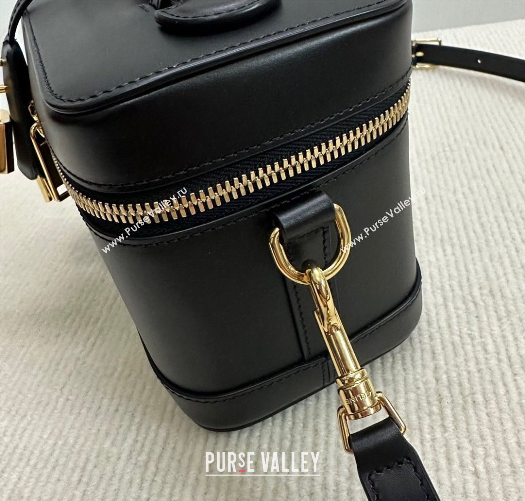 Celine Vanity Bag in Natural Calfskin Black 2025 119463 (BL-250210053)