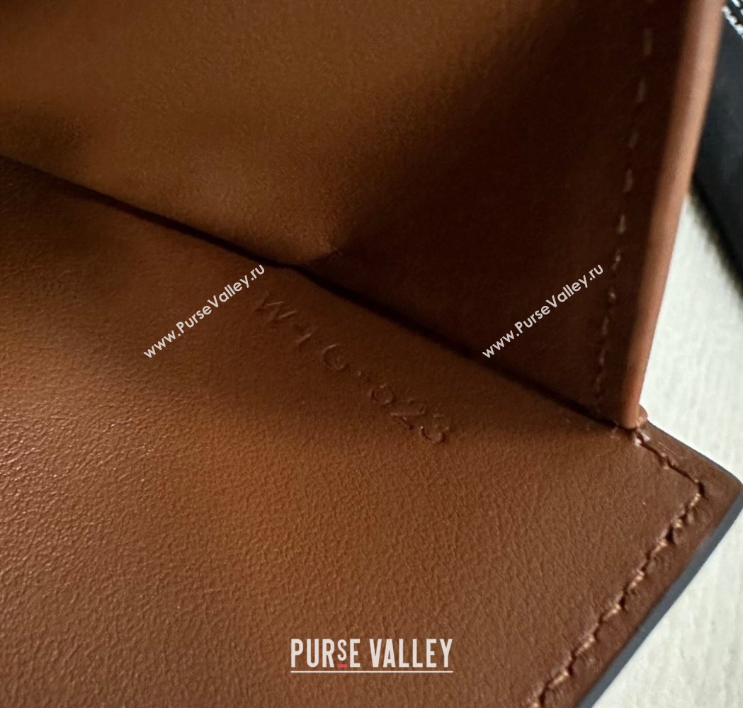 Celine Small Trifold Wallet 16 in Satinated Calfskin Tan Brown 2025 10F523 (BL-250210054)