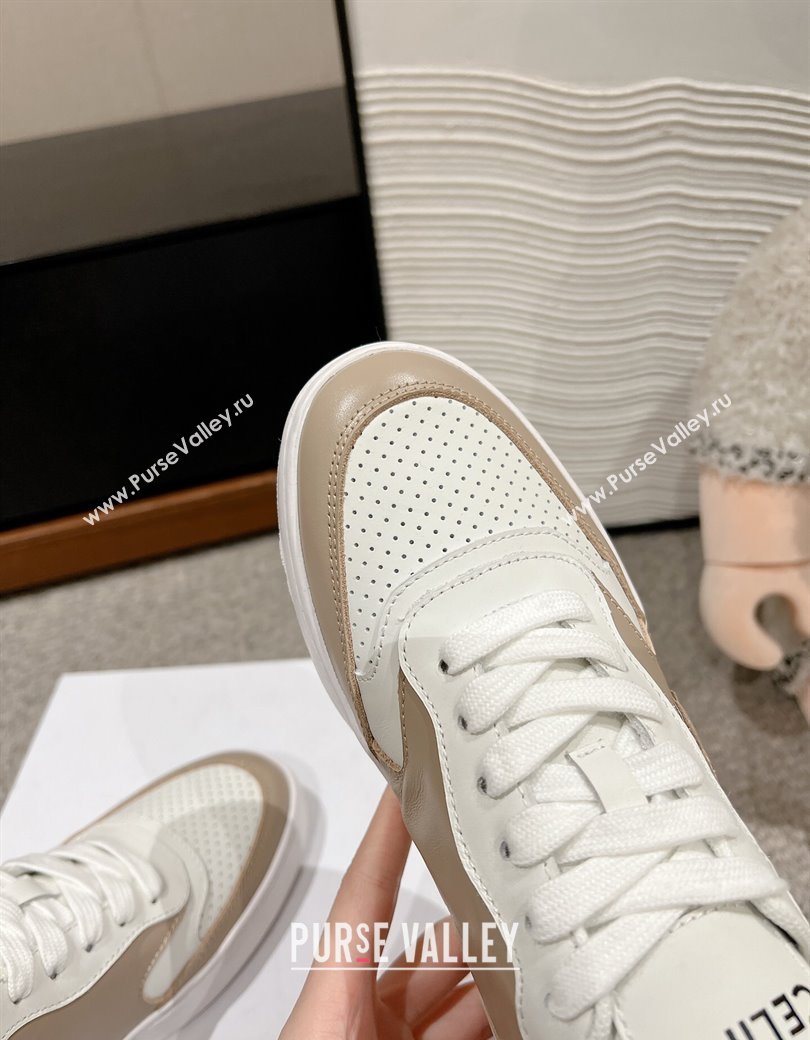 Celine Block Low-top Sneakers with Triomphe in Calfskin Beige 2025 (SS-250220016)