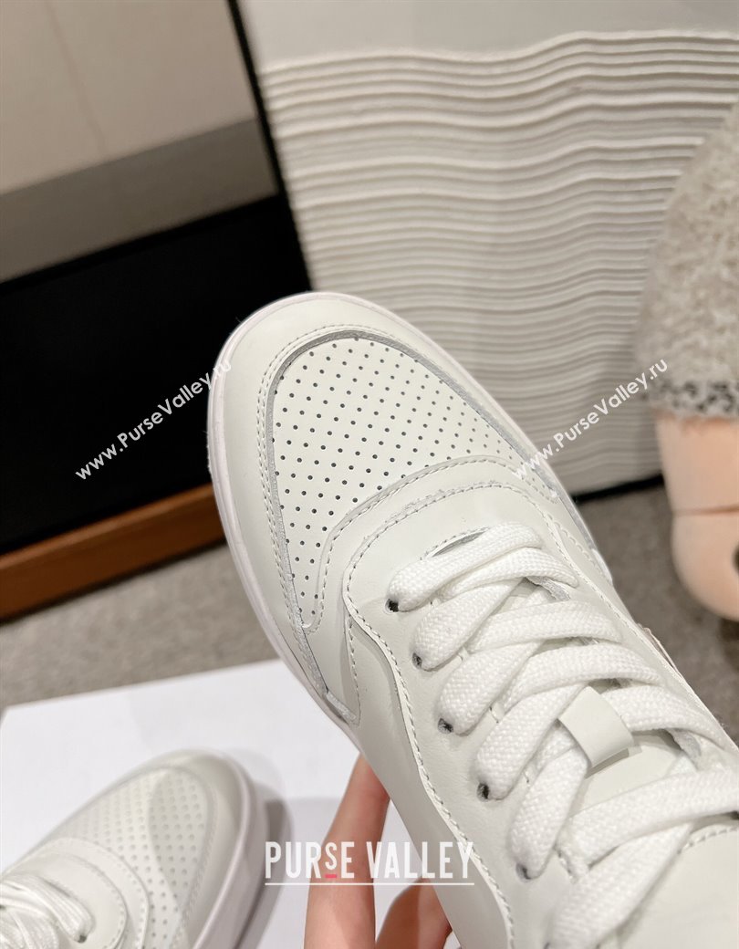 Celine Block Low-top Sneakers with Triomphe in Calfskin Optic White 2025 (SS-250220017)