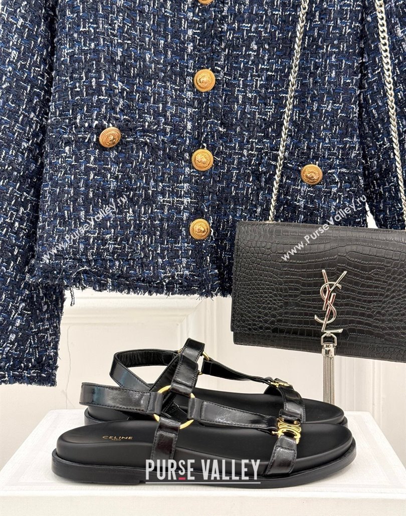 Celine Maud Flat Sandals in Calfskin Leather White 2025 (MD-250428121)