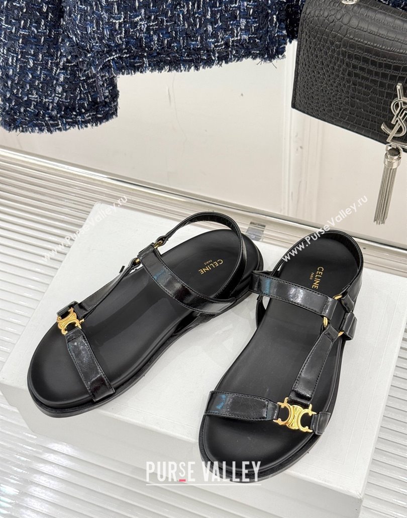 Celine Maud Flat Sandals in Calfskin Leather White 2025 (MD-250428121)