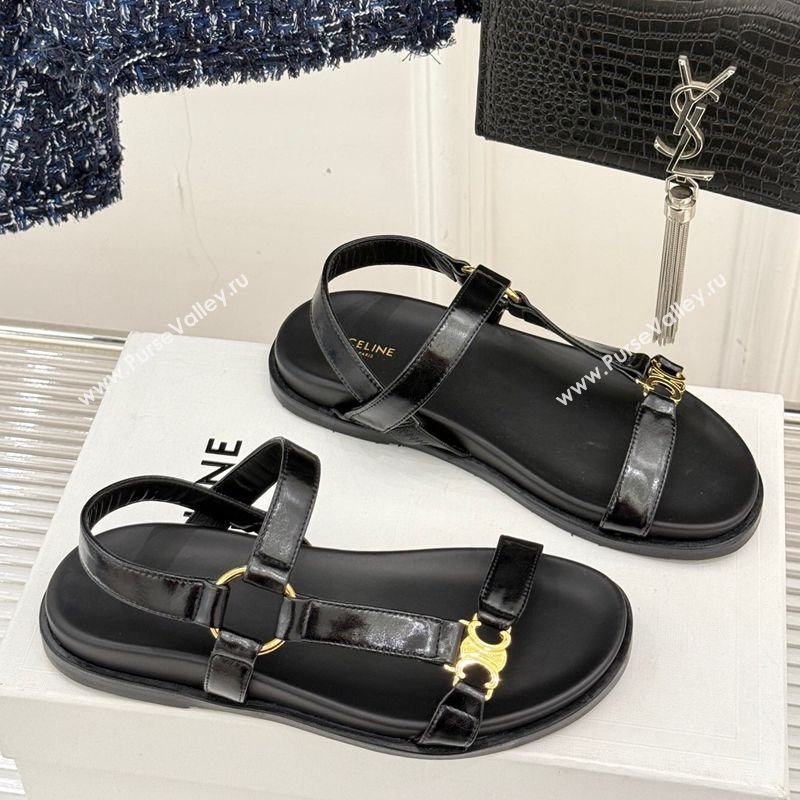 Celine Maud Flat Sandals in Calfskin Leather White 2025 (MD-250428121)