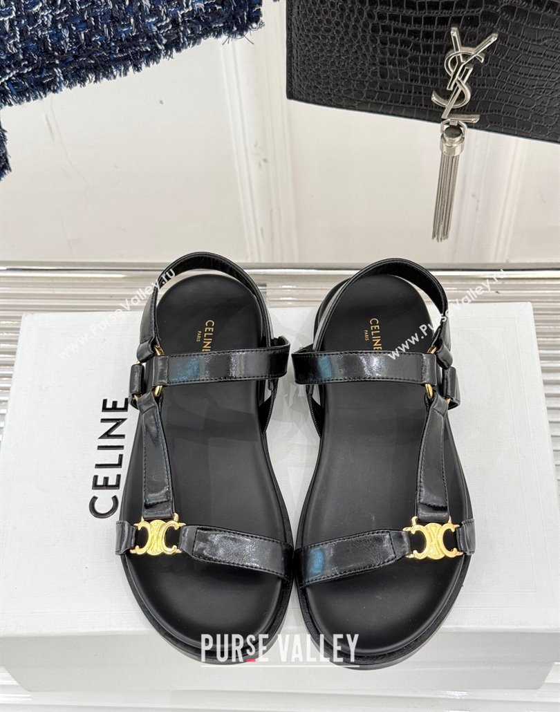 Celine Maud Flat Sandals in Calfskin Leather White 2025 (MD-250428121)