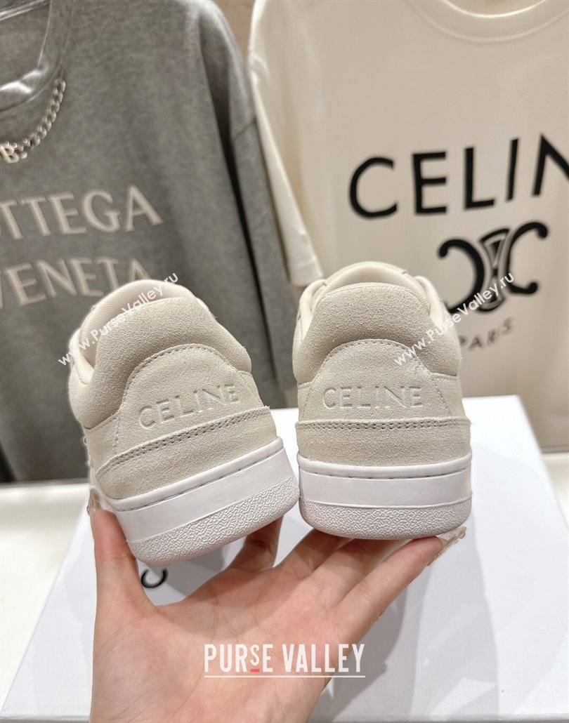 Celine Alan Sneakers with Triomphe in Suede Light Grey 2025 (MD-250428126)