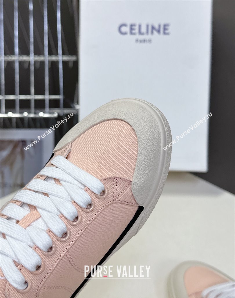 Celine Alan Sneakers with Triomphe in Canvas Light Pink 2025 (MD-250428111)