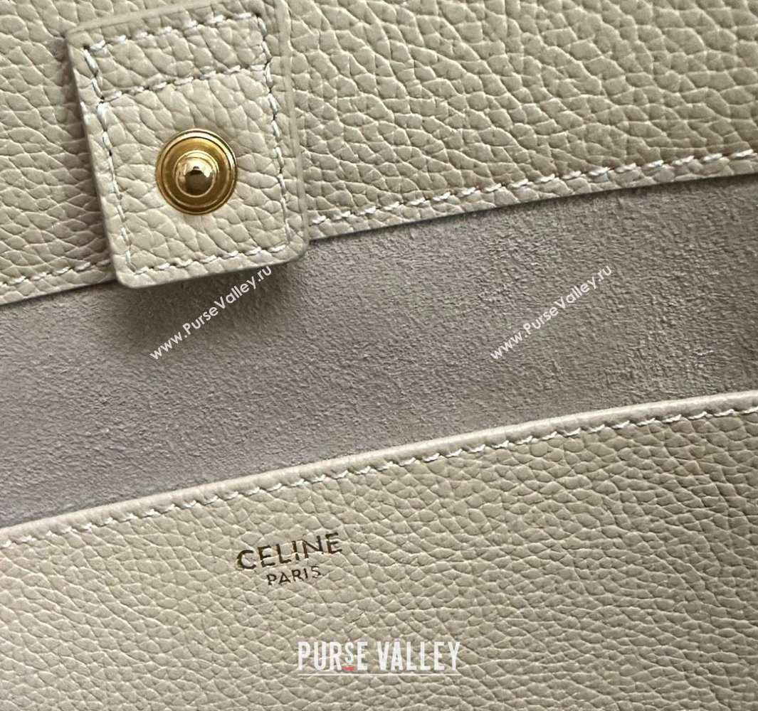 Celine Small Cabas Anais Cuir Triomphe Tote Bag in Grained Calfskin Light Apricot 2025 118233 (BL-250520011)