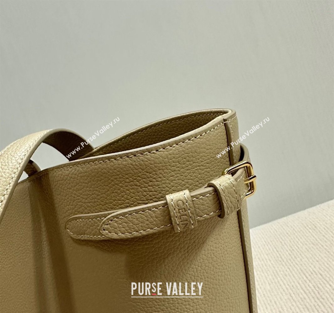 Celine Small Cabas Anais Cuir Triomphe Tote Bag in Grained Calfskin Light Apricot 2025 118233 (BL-250520011)