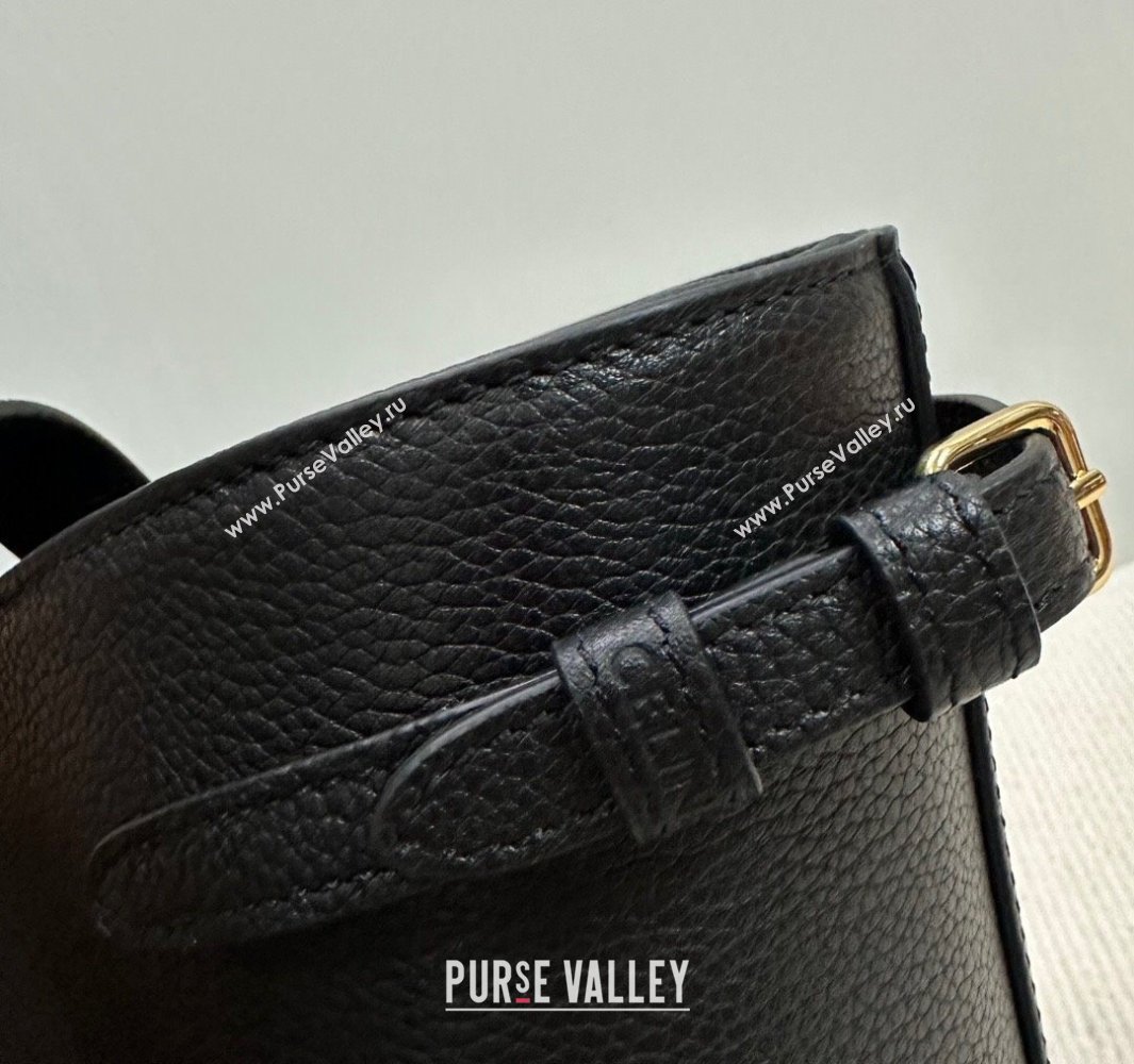 Celine Small Cabas Anais Cuir Triomphe Tote Bag in Grained Calfskin Black 2025 118233 (BL-250520014)