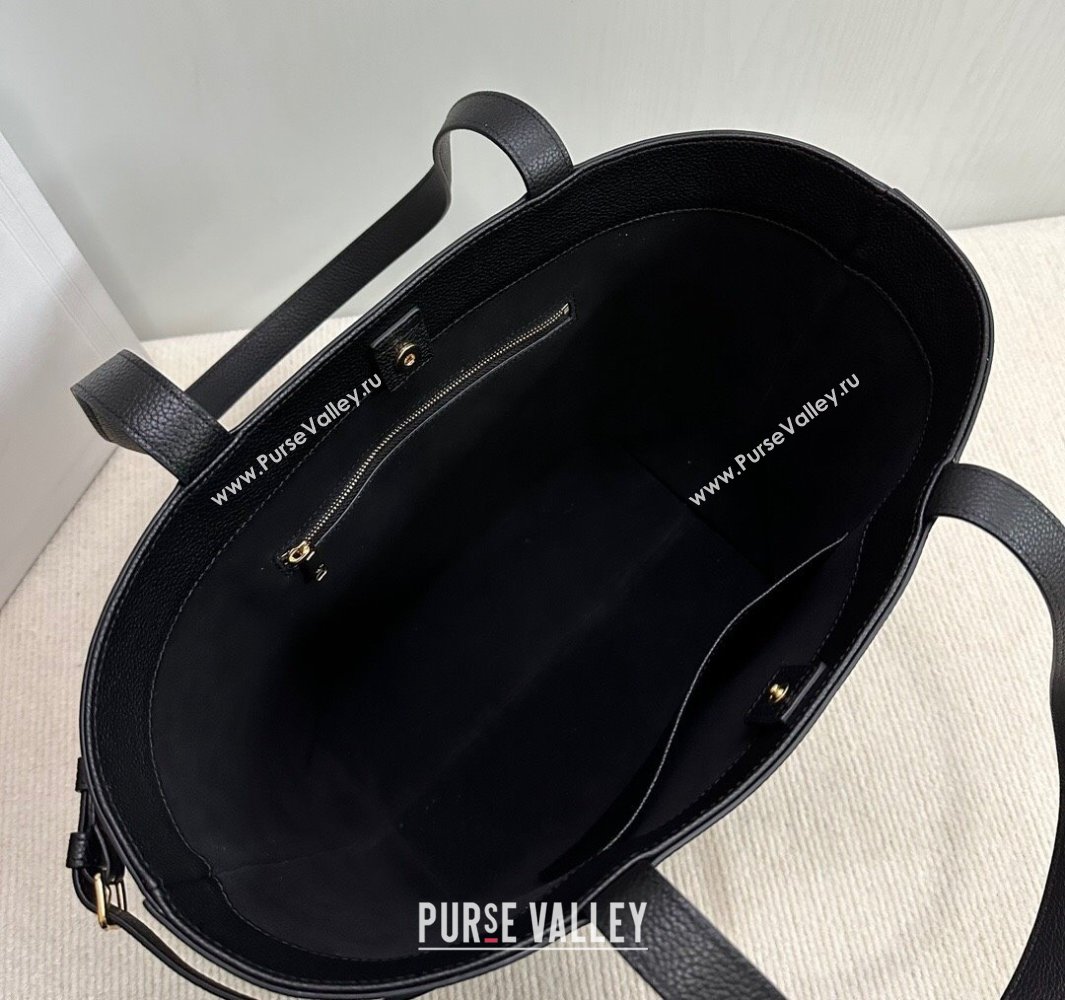 Celine Small Cabas Anais Cuir Triomphe Tote Bag in Grained Calfskin Black 2025 118233 (BL-250520014)
