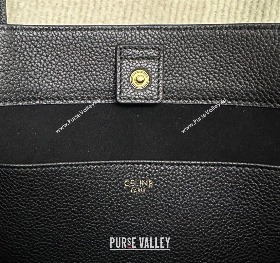 Celine Small Cabas Anais Cuir Triomphe Tote Bag in Grained Calfskin Black 2025 118233 (BL-250520014)