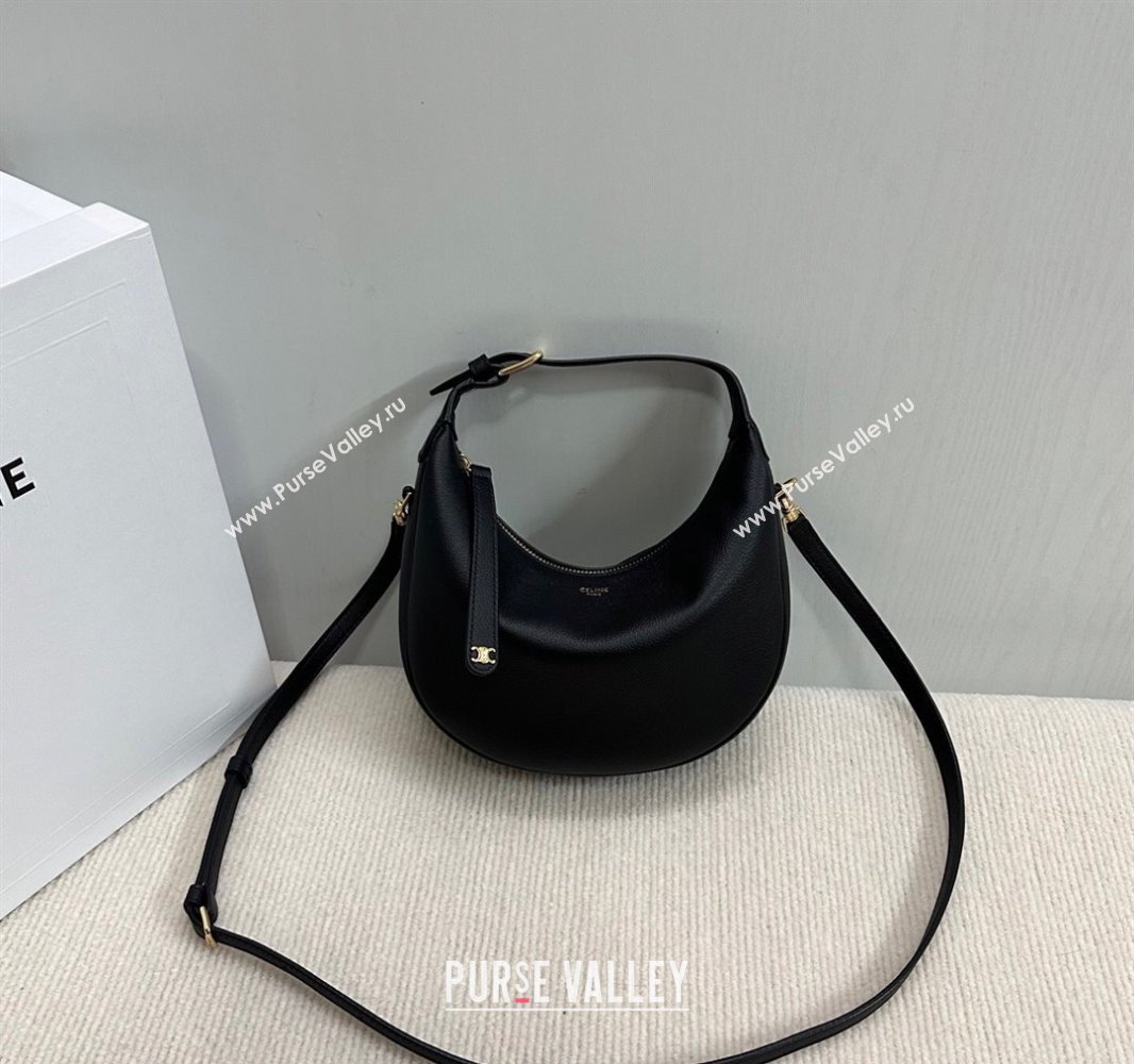 Celine Teen Lulu Bag in Grained Calfskin Black 2025 120723 (BL-250520028)