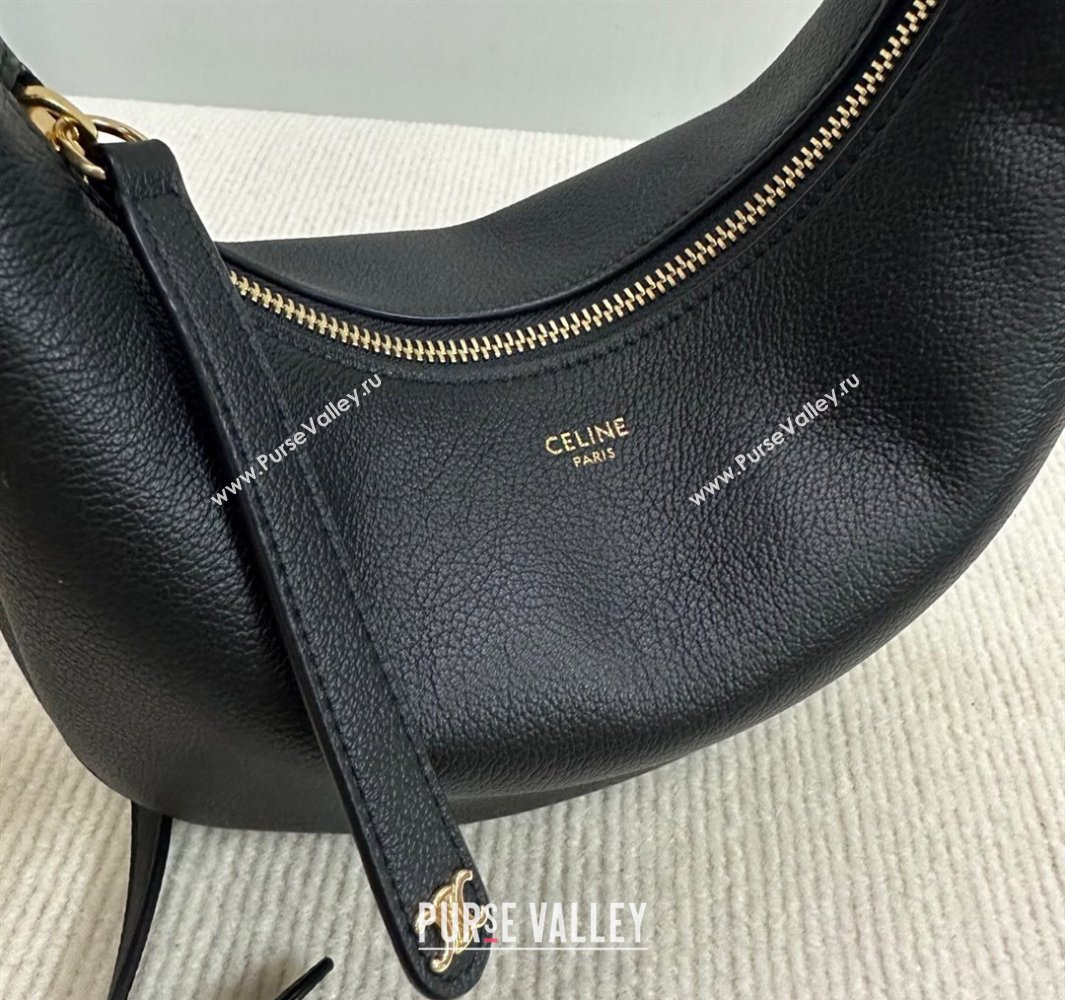 Celine Teen Lulu Bag in Grained Calfskin Black 2025 120723 (BL-250520028)