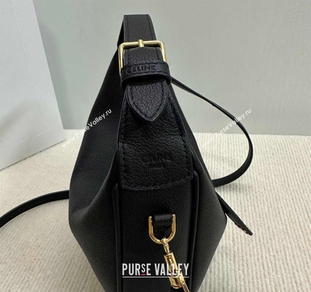Celine Teen Lulu Bag in Grained Calfskin Black 2025 120723 (BL-250520028)