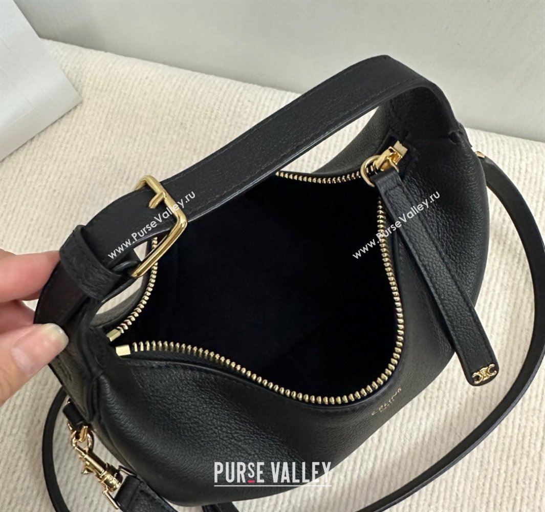 Celine Teen Lulu Bag in Grained Calfskin Black 2025 120723 (BL-250520028)