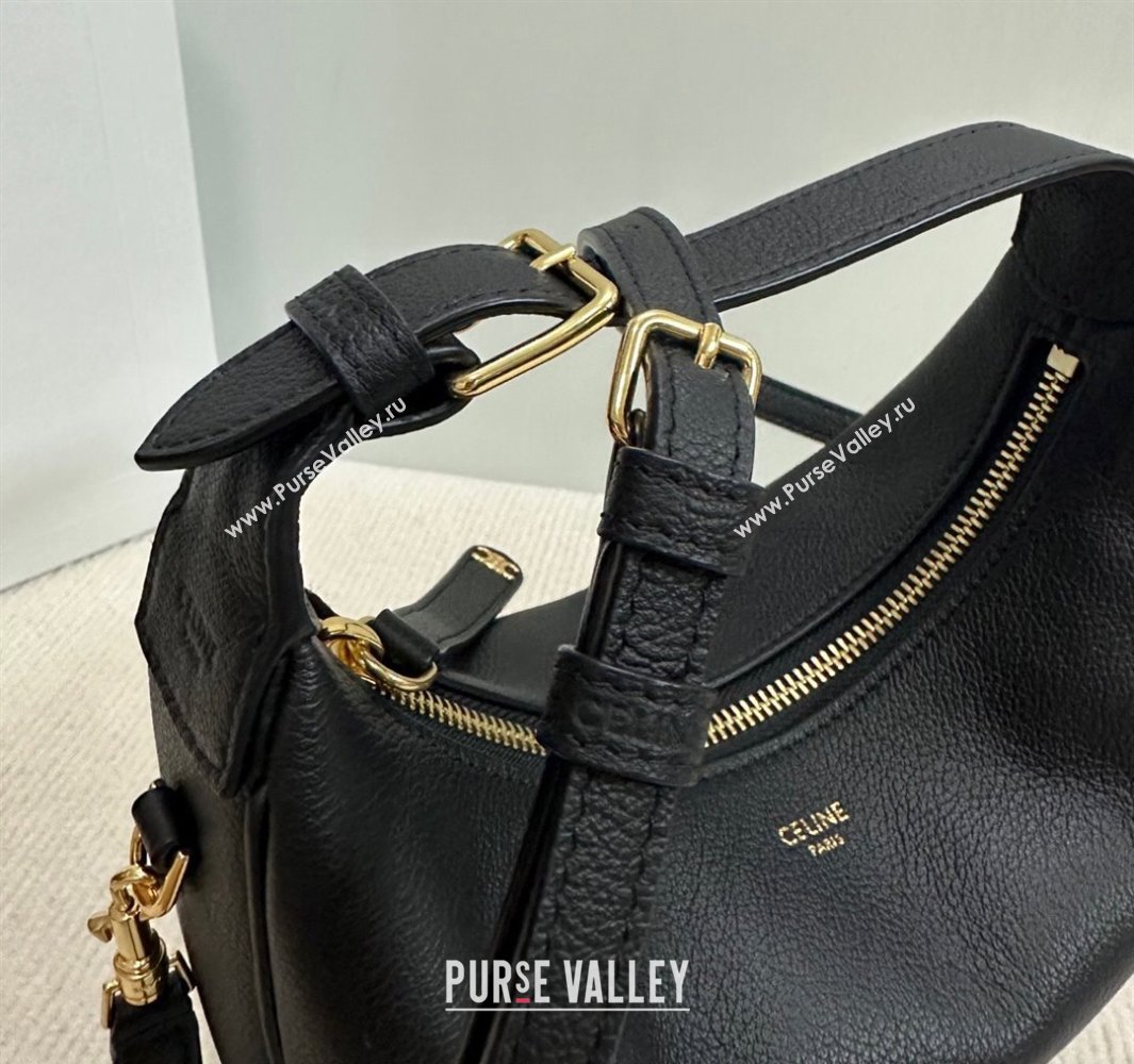 Celine Teen Lulu Bag in Grained Calfskin Black 2025 120723 (BL-250520028)