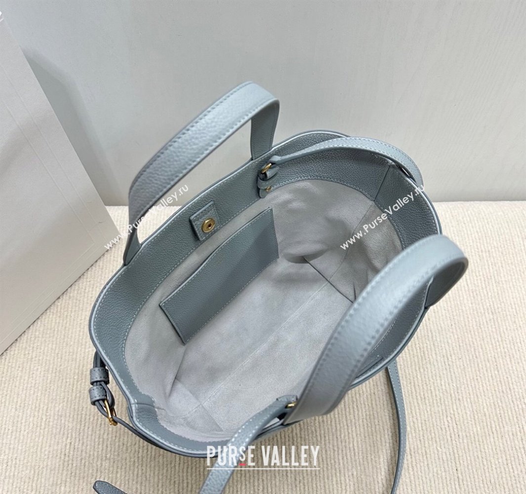 Celine Mini Cabas Anais Cuir Triomphe Tote Bag in Grained Calfskin Glacier Blue 2025 118613 (BL-250520006)