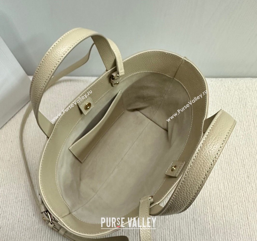 Celine Mini Cabas Anais Cuir Triomphe Tote Bag in Grained Calfskin Light Apricot 2025 118613 (BL-250520010)