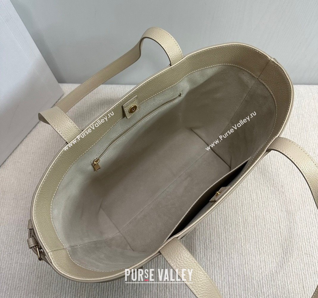 Celine Small Cabas Anais Cuir Triomphe Tote Bag in Grained Calfskin Light Apricot 2025 118233 (BL-250520011)