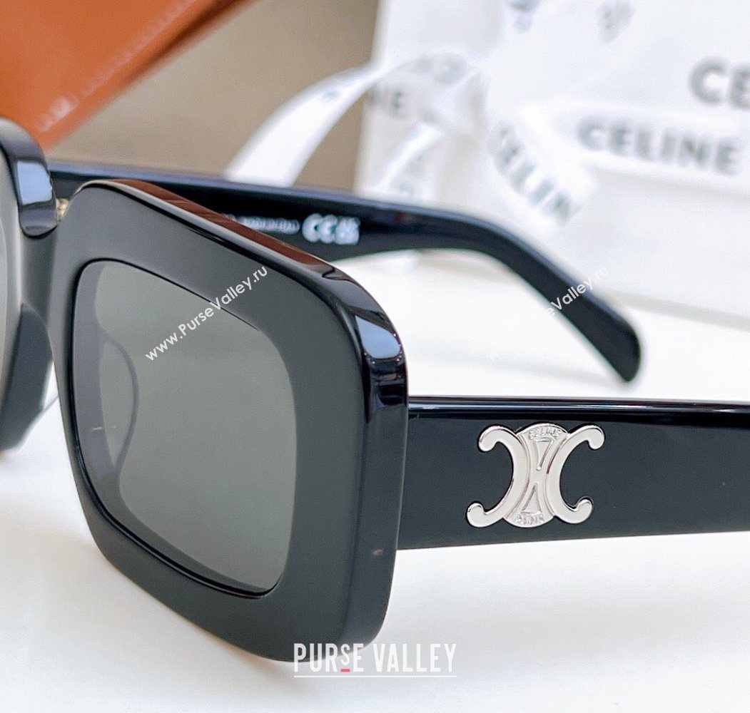 Celine Sunglasses Black/Silver 2025 CL40313U (SHI-250721099)