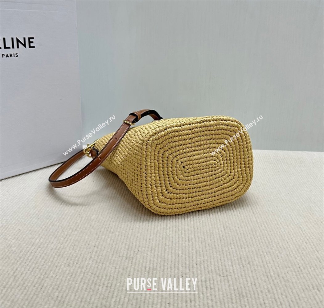 Celine Mini Bucket Louise Bag in Raffia Straw 2025 10N622 (BL-250807052)