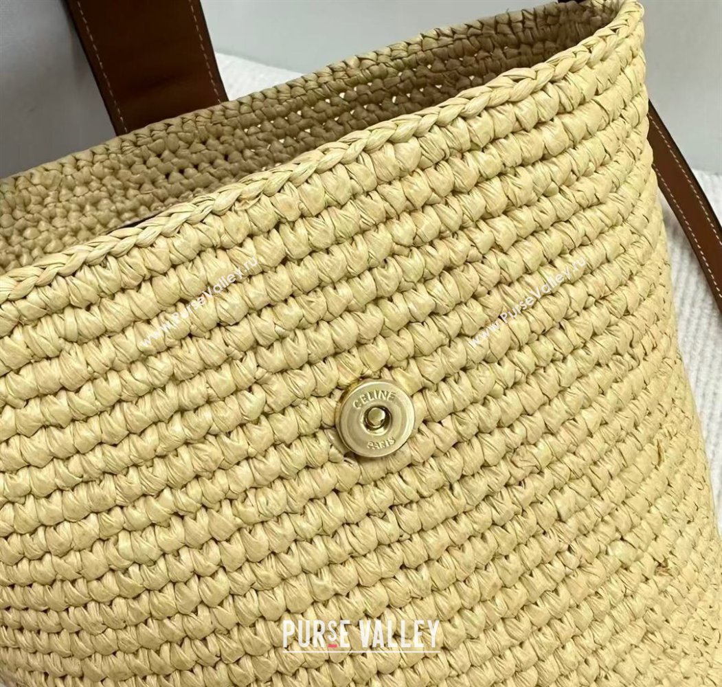 Celine Mini Bucket Louise Bag in Raffia Straw 2025 10N622 (BL-250807052)