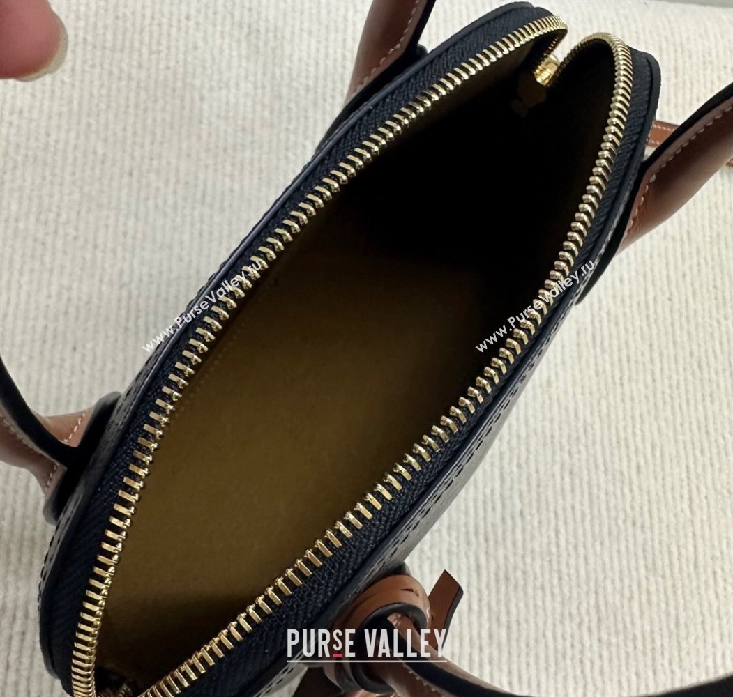 Celine Teen Honorine Bag in Triomphe Canvas and Calfskin Brown 2025 120682 (BL-250807044)