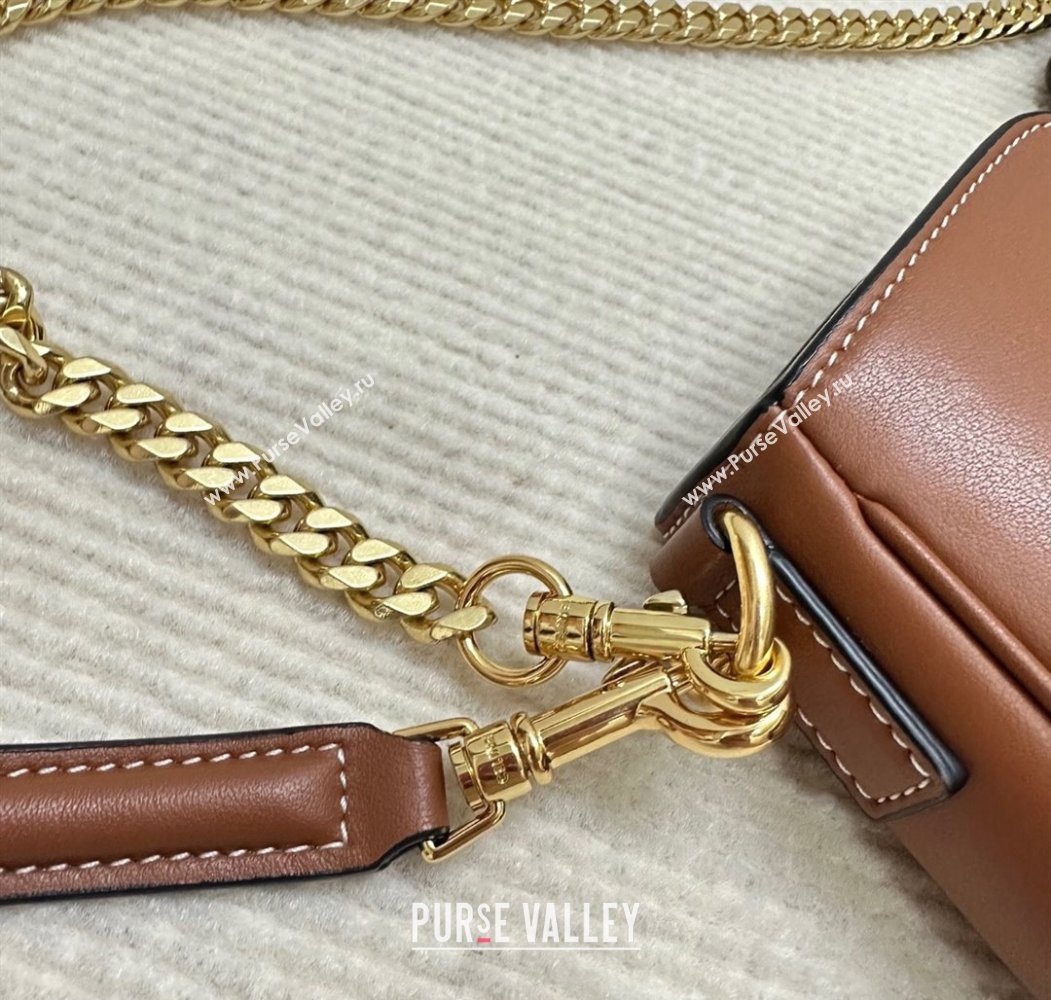 Celine Shoulder Camille16 Soft Bag in Smooth Calfskin Brown 2025 122073 (BL-250807047)