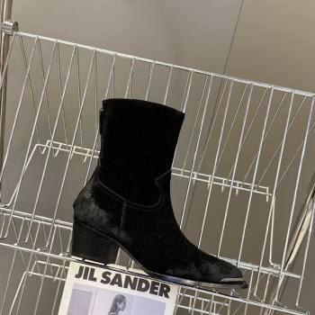 Celine Suede Heel Ankle Boots 4.5cm Black 2025 CE082609 (MD-250826096)